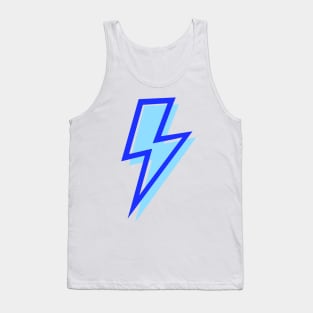 Blue Lightning Bolts Layered Tank Top